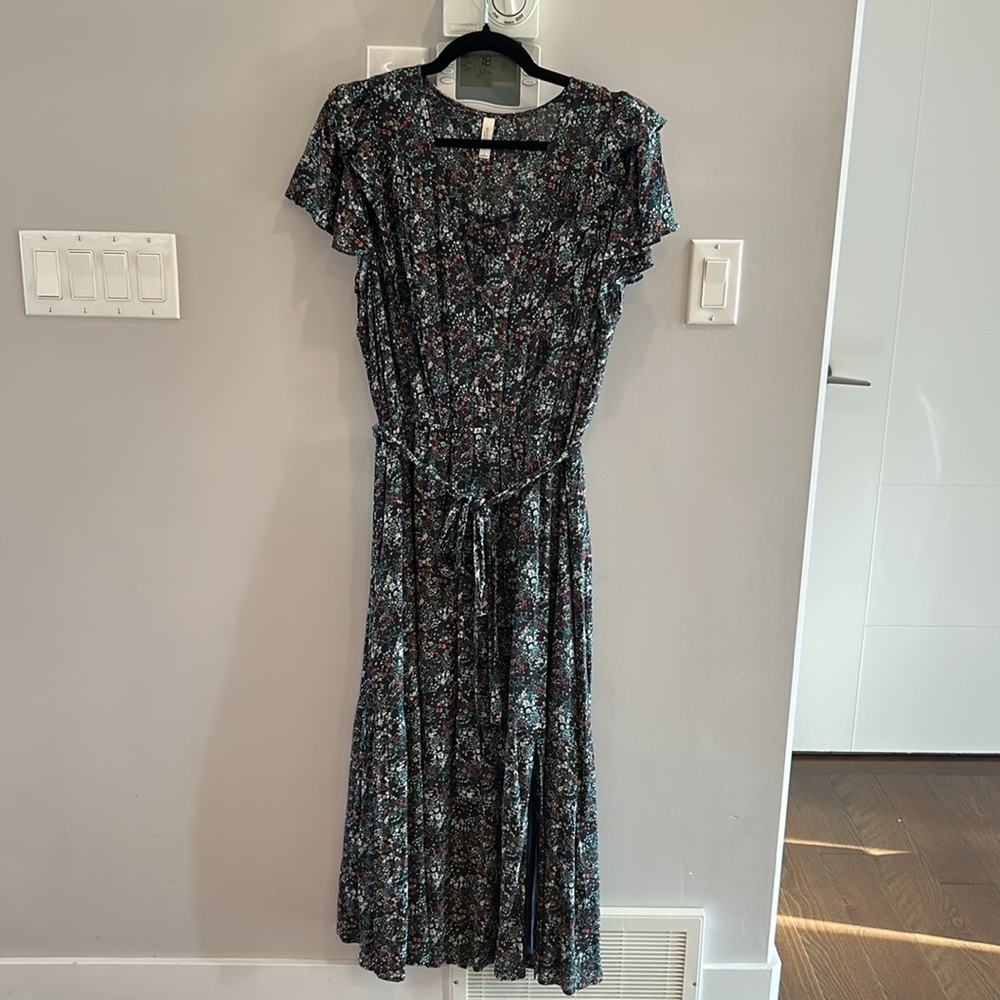 Gentle Fawn Renata Floral Dress Green Purple - Picture 5 of 10